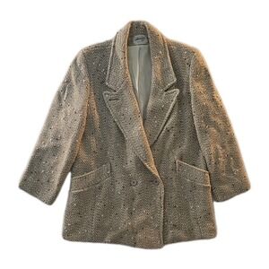 Vintage Tan & Cream Artistic Coat - Size L